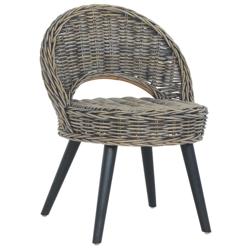 Chaise de canapé rotin kubu noir Chaise de canapé rotin kubu noir