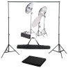 Kit de studio photo avec ensemble d'éclairage et toile de fond 