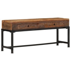 Meuble TV 110x30x46 cm bois massif de récupération  