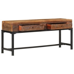 Meuble TV 110x30x46 cm bois massif de récupération  