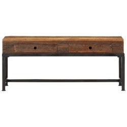 Meuble TV 110x30x46 cm bois massif de récupération  