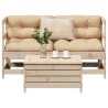 Salon de jardin 3 pcs bois de pin massif 