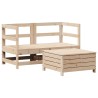 Salon de jardin 3 pcs bois de pin massif 