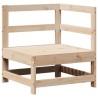 Salon de jardin 3 pcs bois de pin massif 