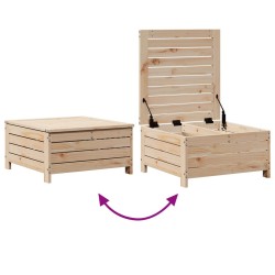Salon de jardin 3 pcs bois de pin massif 