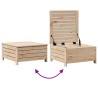 Salon de jardin 3 pcs bois de pin massif 