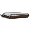 Cadre de lit avec lumières LED sans matelas 150x200 cm 