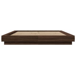 Cadre de lit avec lumières LED sans matelas 150x200 cm 