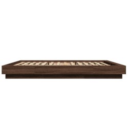 Cadre de lit avec lumières LED sans matelas 150x200 cm 