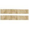 Rouleaux de bordure 2 pcs 120 cm Bois de pin imprégné 