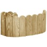 Rouleaux de bordure 2 pcs 120 cm Bois de pin imprégné 