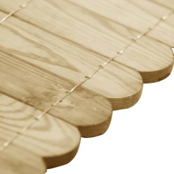 Rouleaux de bordure 2 pcs 120 cm Bois de pin imprégné 