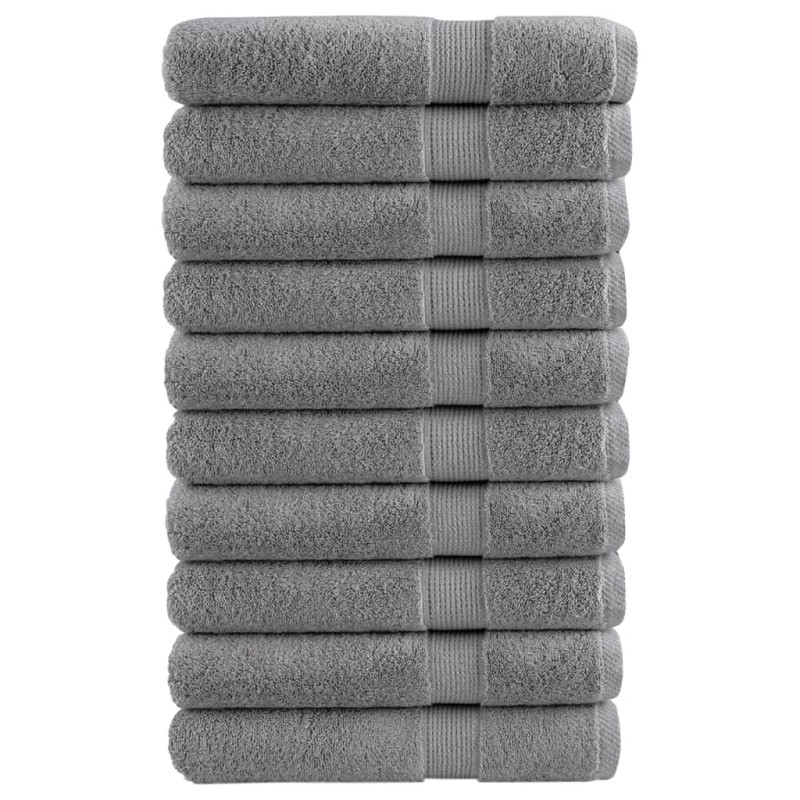 Serviettes de sauna de qualité supérieure SOLUND 10 pcs gris 