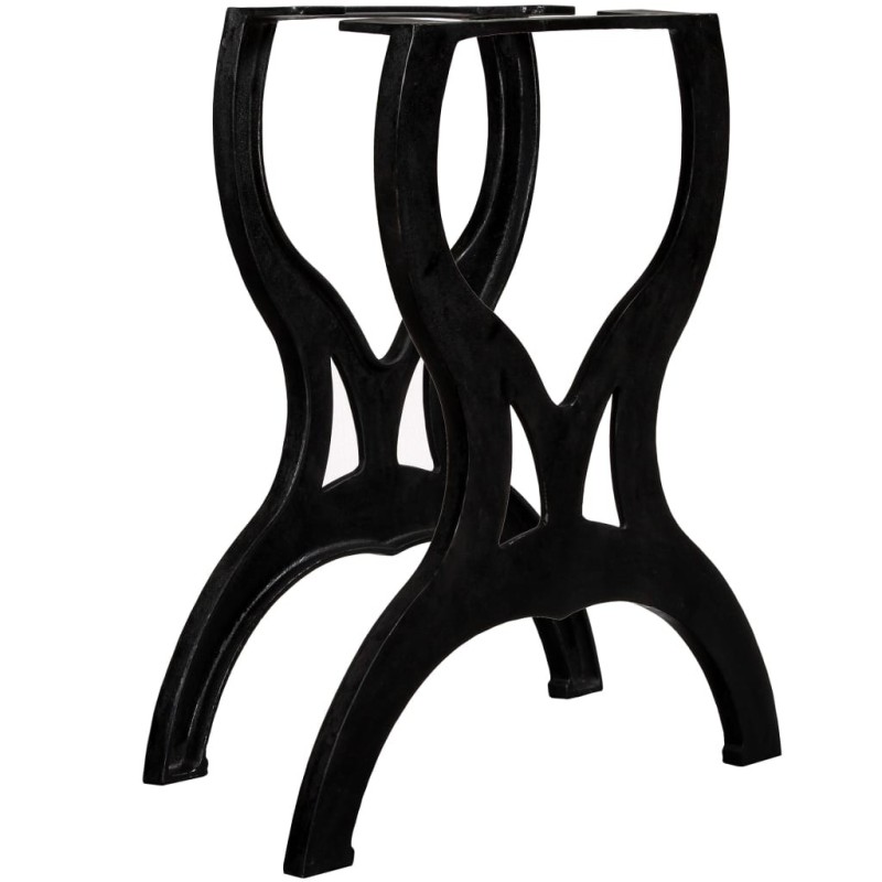 Pied de table de salle à manger 2 pcs Cadre en X Fonte Pied de table de salle à manger 2 pcs Cadre en X Fonte