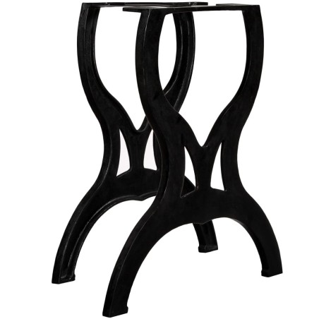 Pied de table de salle à manger 2 pcs Cadre en X Fonte 
