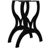 Pied de table de salle à manger 2 pcs Cadre en X Fonte 