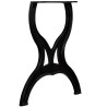Pied de table de salle à manger 2 pcs Cadre en X Fonte 