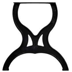 Pied de table de salle à manger 2 pcs Cadre en X Fonte 