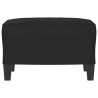Repose-pied Noir 60x50x41 cm Tissu microfibre 