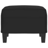 Repose-pied Noir 60x50x41 cm Tissu microfibre 