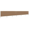 Paravent 6 panneaux Tissu 800 x 80 cm Taupe 