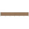 Paravent 6 panneaux Tissu 800 x 80 cm Taupe 