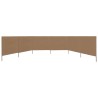Paravent 6 panneaux Tissu 800 x 80 cm Taupe 