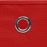 Boîtes de rangement avec couvercles 10 pcs 28x28x28 cm Rouge 
