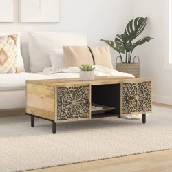 Table basse 100x54x40 cm bois de manguier massif 