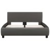 Cadre de lit avec LED Gris Similicuir 120 x 200 cm  