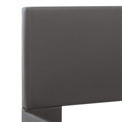 Cadre de lit avec LED Gris Similicuir 120 x 200 cm  