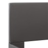 Cadre de lit avec LED Gris Similicuir 120 x 200 cm  