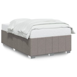 Cadre de lit sans matelas taupe 120x200 cm tissu 