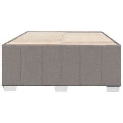Cadre de lit sans matelas taupe 120x200 cm tissu 
