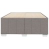 Cadre de lit sans matelas taupe 120x200 cm tissu 