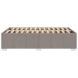 Cadre de lit sans matelas taupe 120x200 cm tissu 