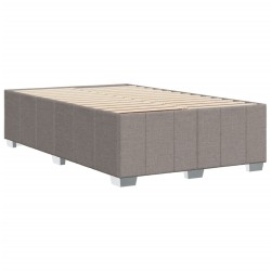 Cadre de lit sans matelas taupe 120x200 cm tissu 