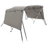 Toit bimini à 3 arceaux parois latérales 183x(154-167)x137 cm 