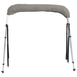 Toit bimini à 3 arceaux parois latérales 183x(154-167)x137 cm 