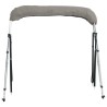 Toit bimini à 3 arceaux parois latérales 183x(154-167)x137 cm 