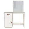 Coiffeuse avec LED Blanc 95x50x133,5 cm Bois de pin massif 
