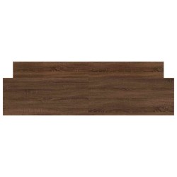 Cadre de lit sans matelas chêne marron 180x200 cm 