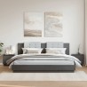 Tables de chevet 2 pcs Gris 40x30x40 cm Bois de pin solide 