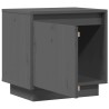 Tables de chevet 2 pcs Gris 40x30x40 cm Bois de pin solide 