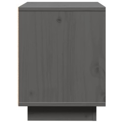 Tables de chevet 2 pcs Gris 40x30x40 cm Bois de pin solide 
