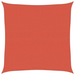 Voile d'ombrage 160 g/m² Terre cuite 5x5 m PEHD 