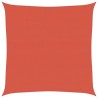 Voile d'ombrage 160 g/m² Terre cuite 5x5 m PEHD 