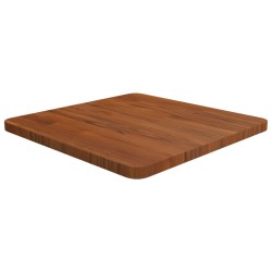 Dessus de table carré Marron foncé50x50x2,5cm Bois chêne traité 