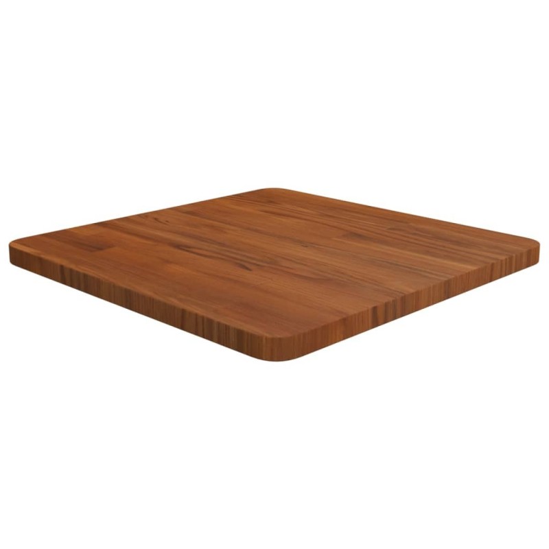 Dessus de table carré Marron foncé50x50x2,5cm Bois chêne traité 