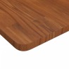 Dessus de table carré Marron foncé50x50x2,5cm Bois chêne traité 